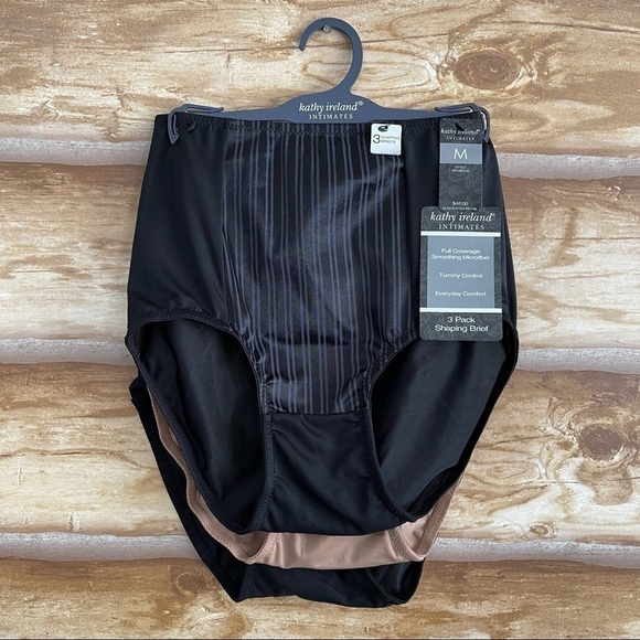 Kathy Ireland Intimates Full Coverage Shaping Brief 3 Pack Size medium - Picture 2 of 9